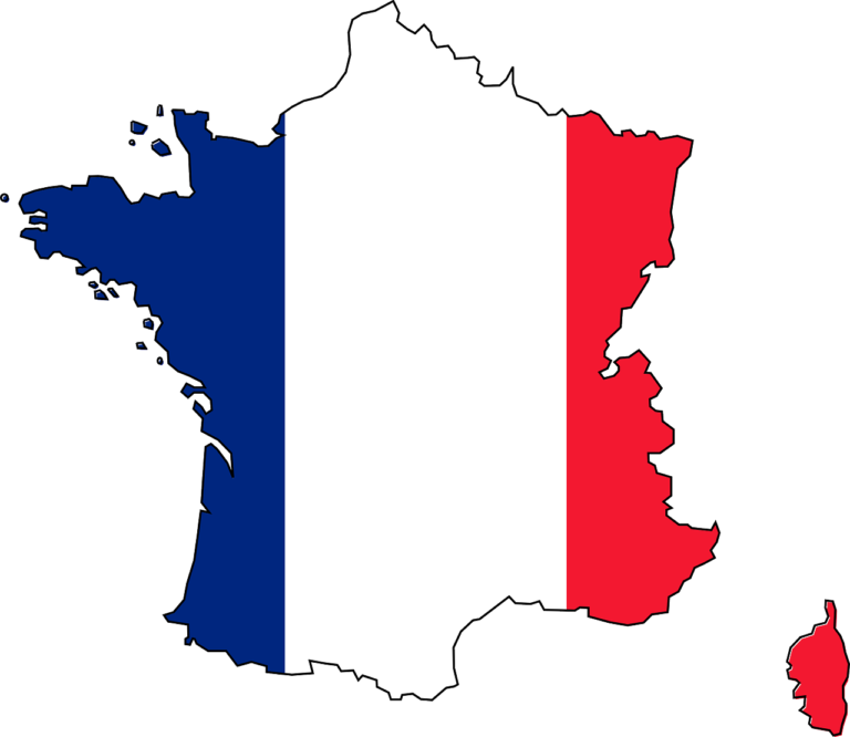 France Map Flag